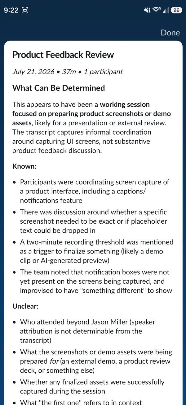 App Store screen: Notes